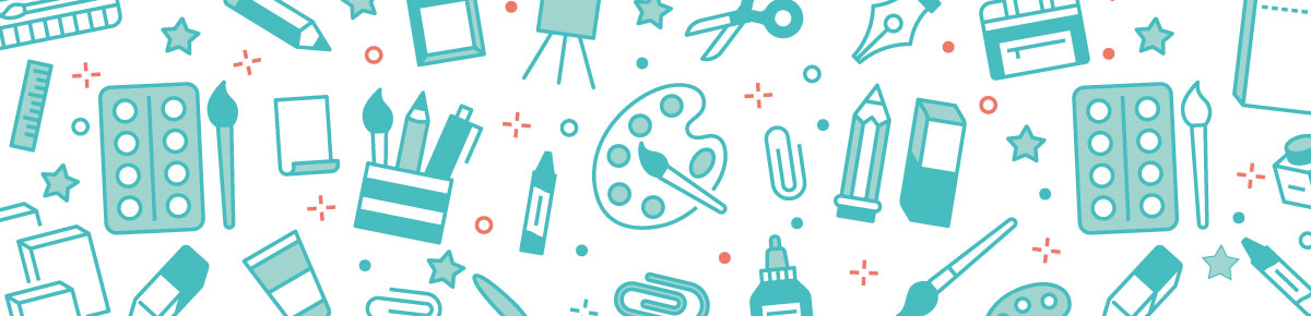 Banner of arts and crafts illustrations