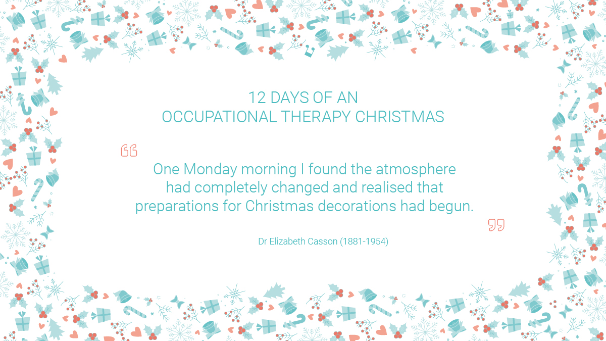 12 days of an occupational therapy Christmas quote